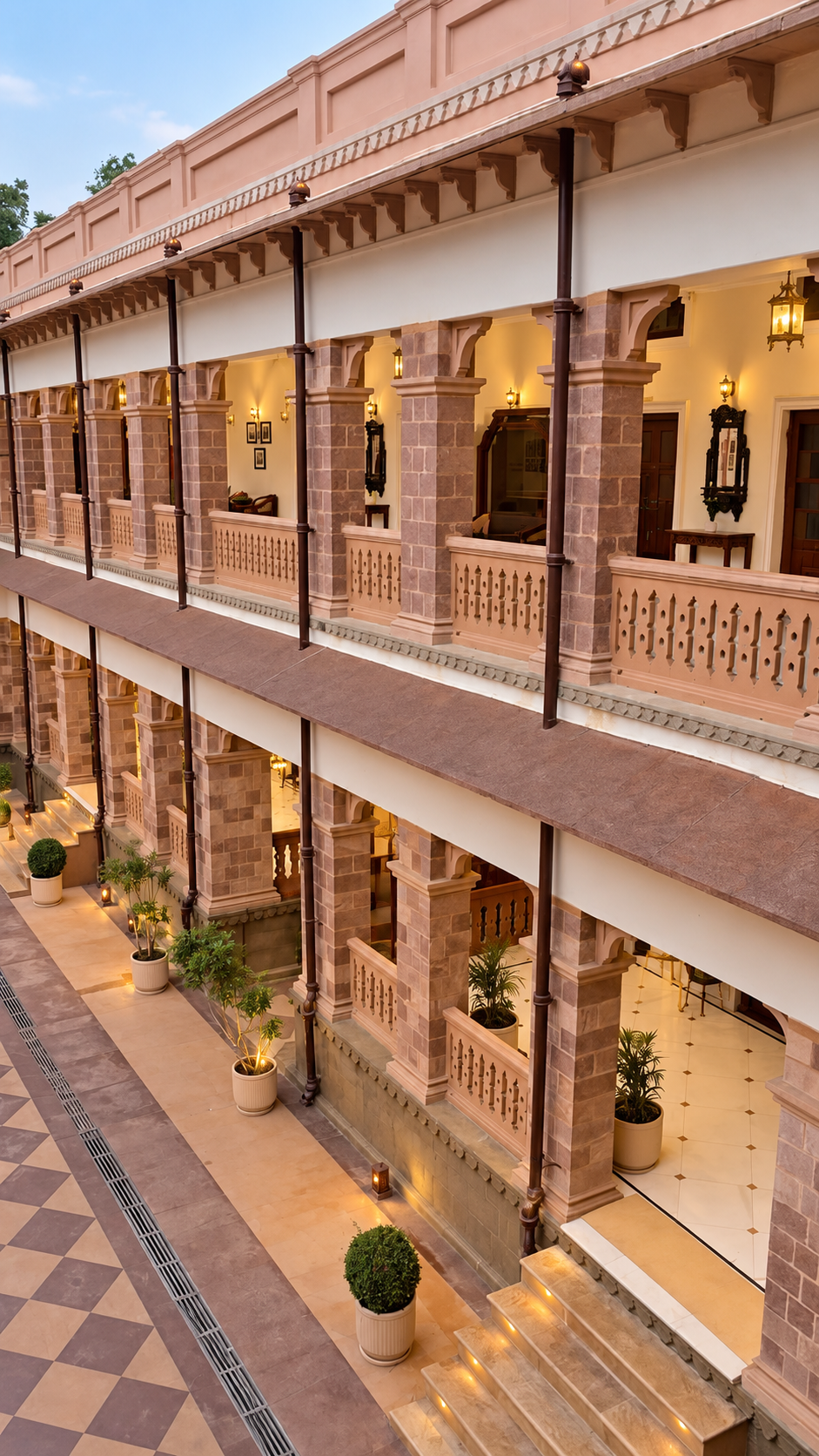 Heritage architecture details at Samrat Vikramaditya Heritage Ujjain